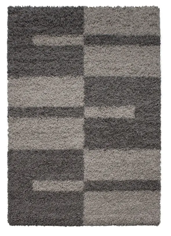 Kusový koberec Gala shaggy 2505 taupe 60x110 cm