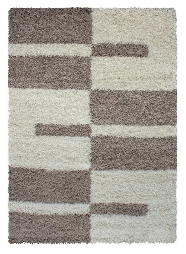 Kusový koberec Gala shaggy 2505 beige 80x150 cm
