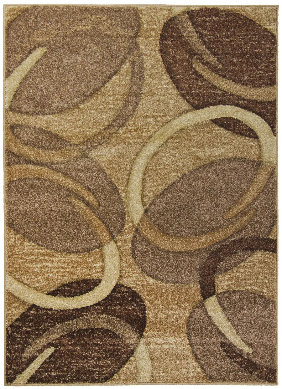 Oriental Weavers, Kusový koberec Portland 2093 AY3 Y, 120x170, hnědá, chodba / předsíň