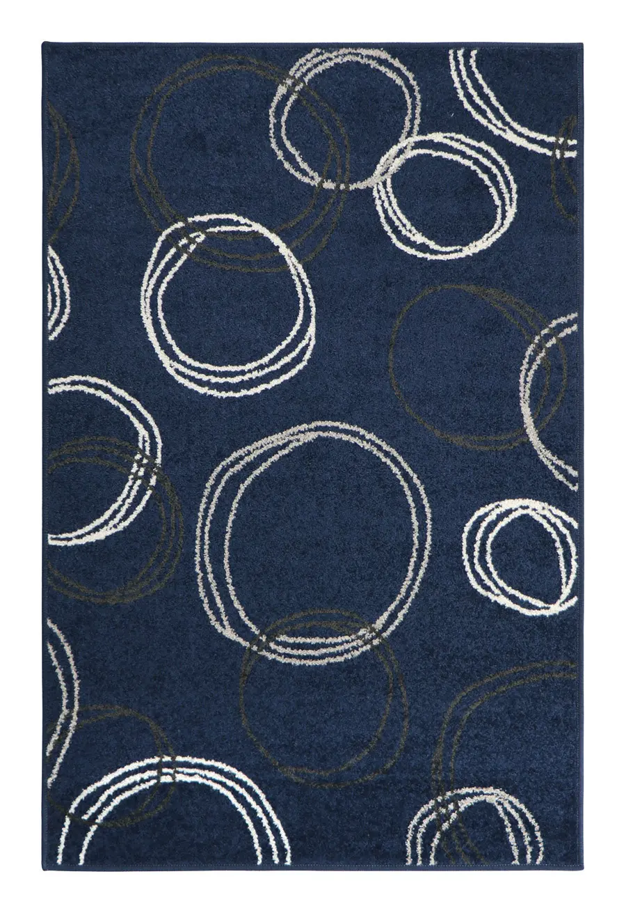 Oriental Weavers, Kusový koberec Lotto 290 HY4 B, 67x120, modrá, chodba / předsíň
