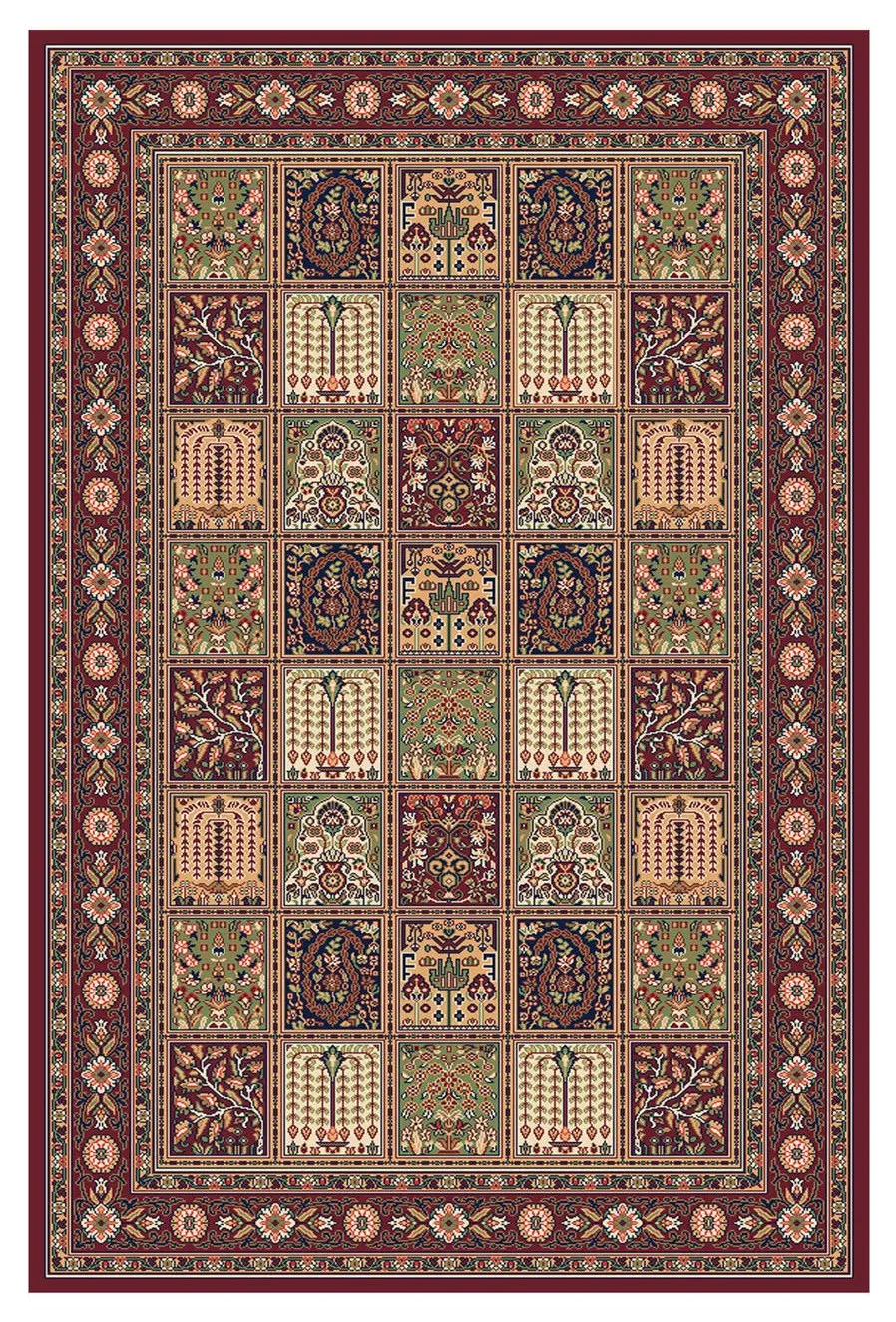 Sintelon, Kusový koberec Solid 12 CVC, 200x300, červená, obývací pokoj
