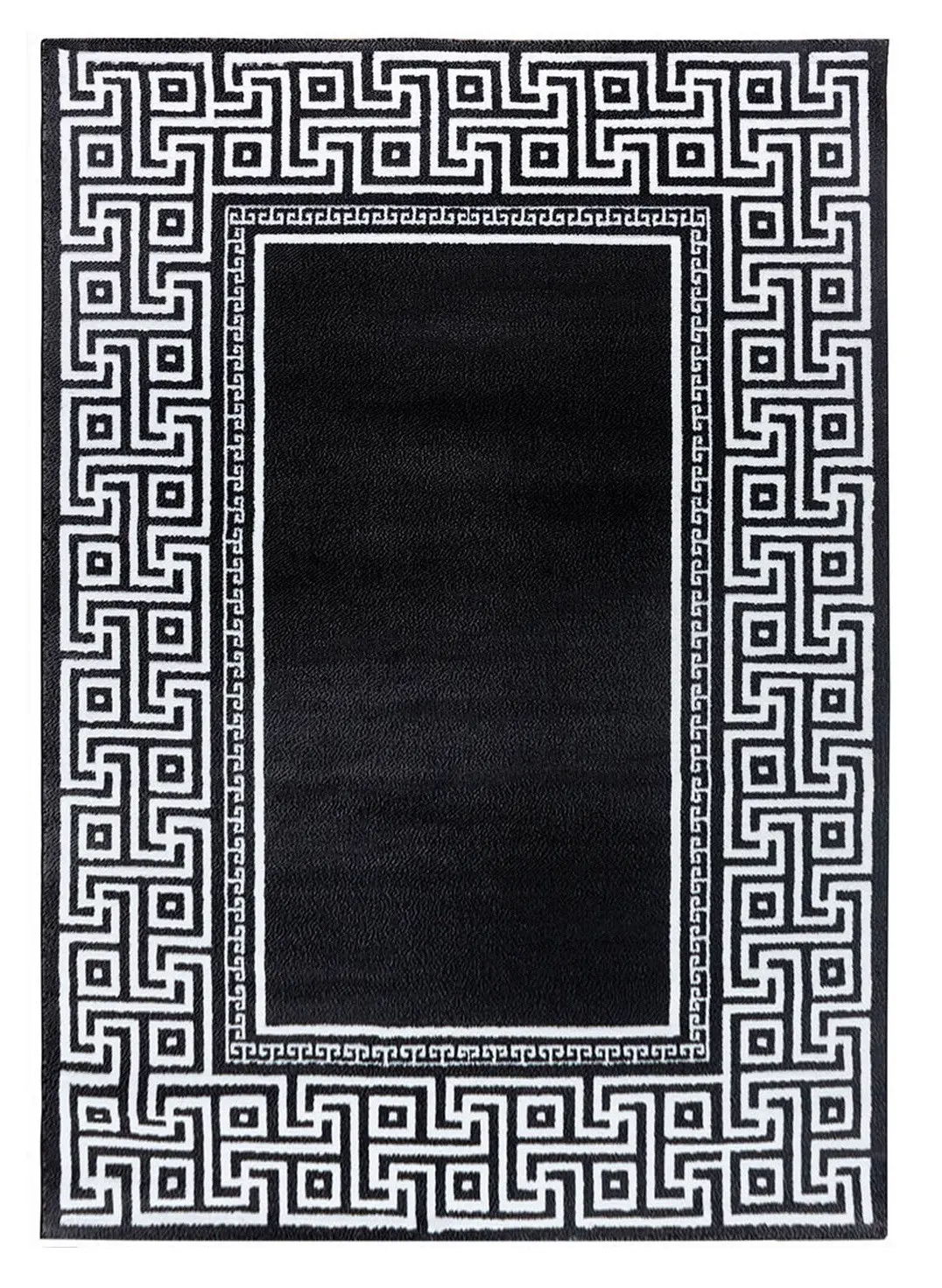 Ayyildiz, Kusový koberec Parma 9340 black, 80x300, černobílá, chodba / předsíň