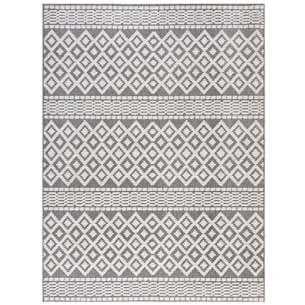 Flair Rugs, Kusový koberec Verve Jhansi Grey, 80x160, šedá, chodba / předsíň