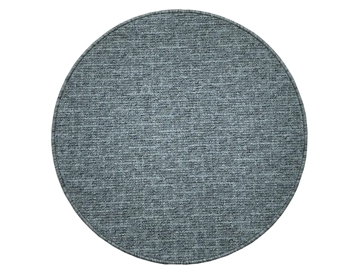 Vopi, Kusový koberec Alassio modrošedý kruh, 120x120 (průměr) kruh, modrá, obývací pokoj