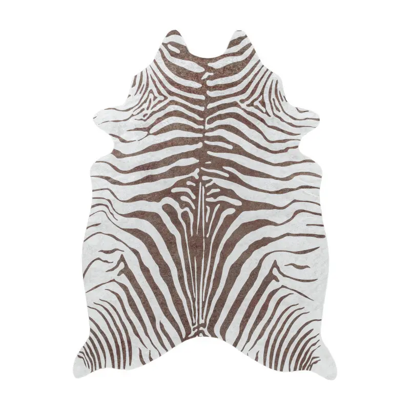 Ayyildiz, Kusový koberec Etosha 4111 brown (tvar kožešiny), 100x135 tvar kožešiny, hnědá, chodba / předsíň