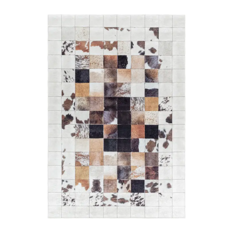 Ayyildiz, Kusový koberec Fiesta 4306 white, 120x170, vícebarevná, chodba / předsíň