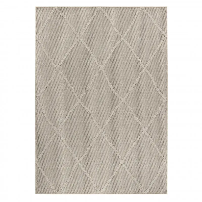 Ayyildiz, Kusový koberec Patara 4952 Beige – na ven i na doma, 240x340, béžová, chodba / předsíň