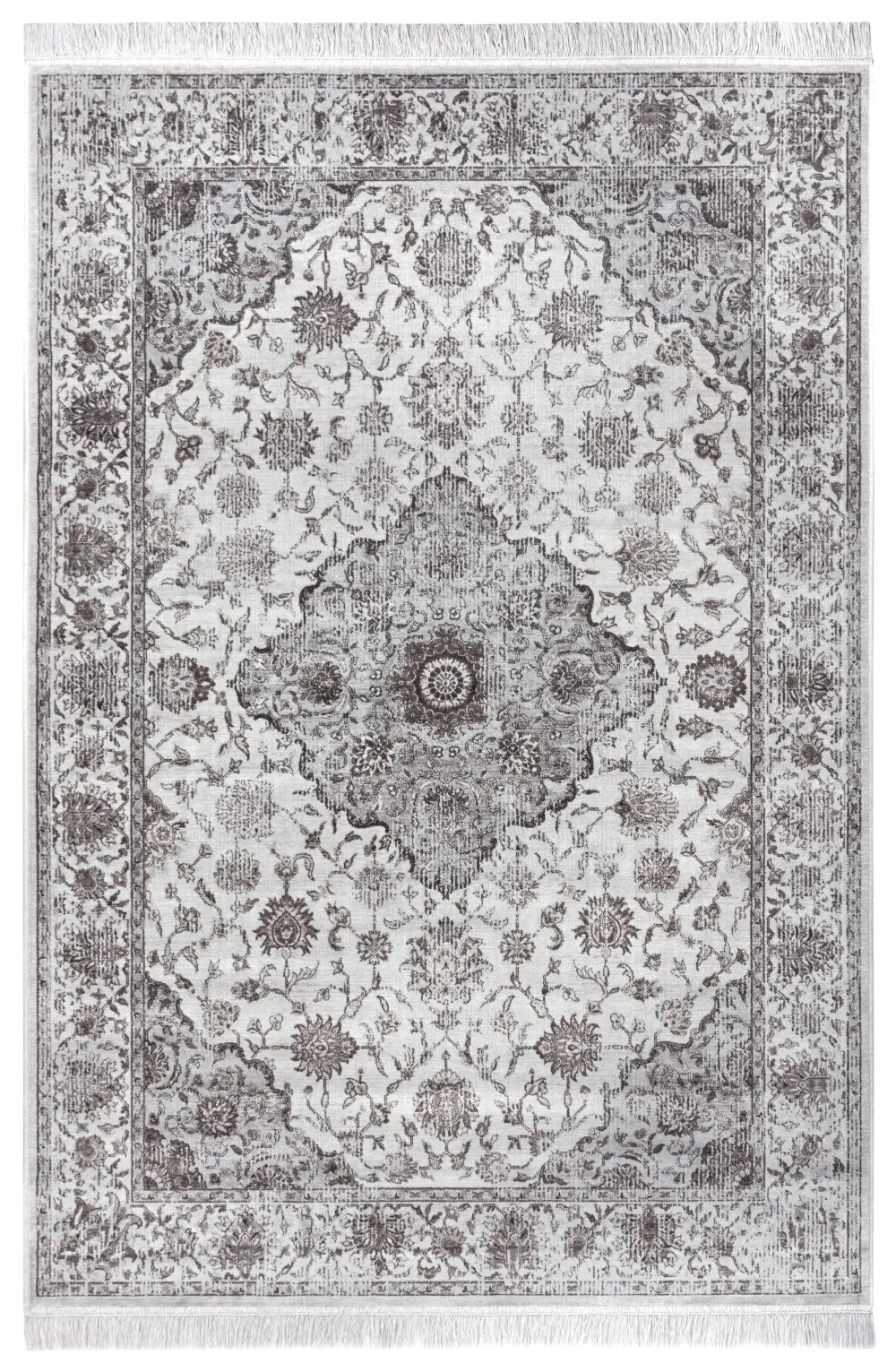 ELLE Decoration, DOPRODEJ: 195x300 cm Kusový koberec Ghazni 105040 Grey Cream, 195x300, šedá, chodba / předsíň