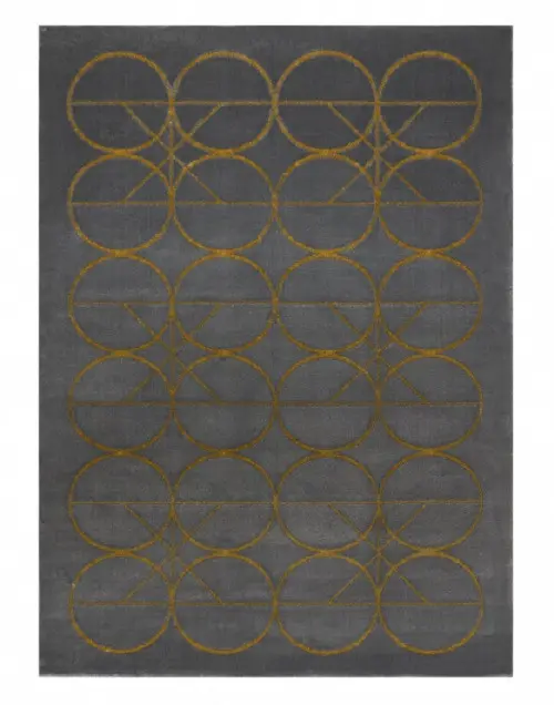 Dywany Łuszczów, Kusový koberec Emerald 1010 grey and gold,