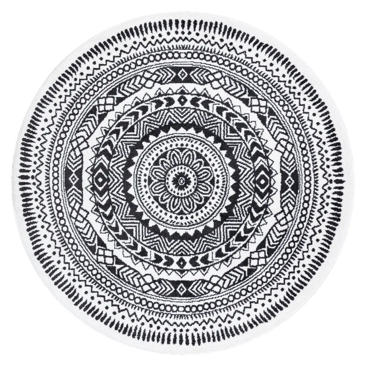 Dywany Łuszczów, Kusový koberec Napkin grey kruh, 100x100 (průměr) kruh, šedá, chodba / předsíň