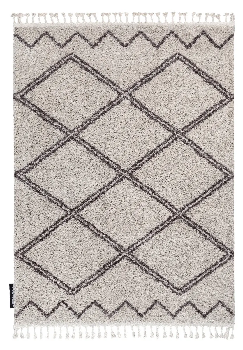 Dywany Łuszczów, Kusový koberec Berber Asila B5970 cream and brown,