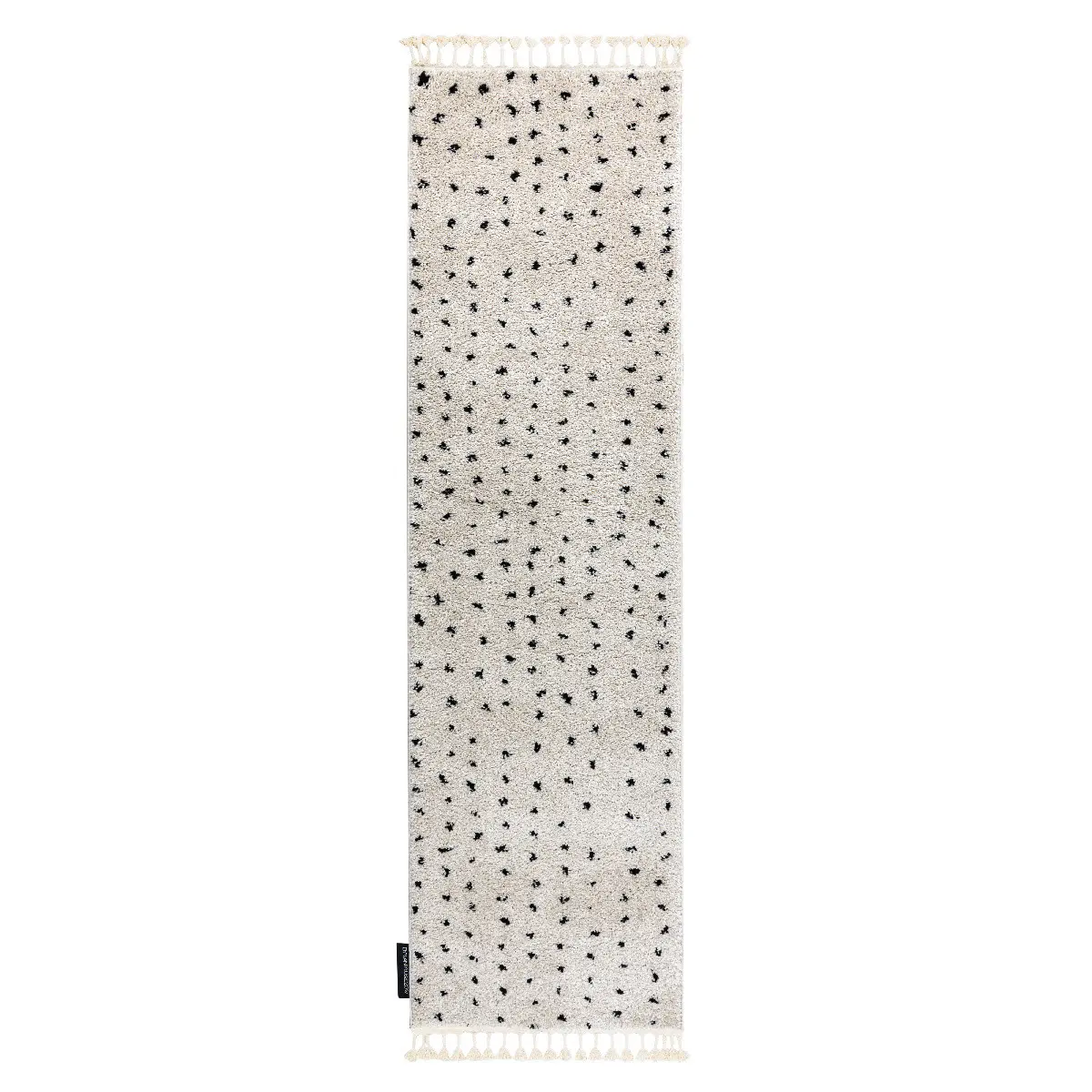 Dywany Łuszczów, Běhoun Berber Syla B752 dots cream, 70x200, bílá, kuchyně