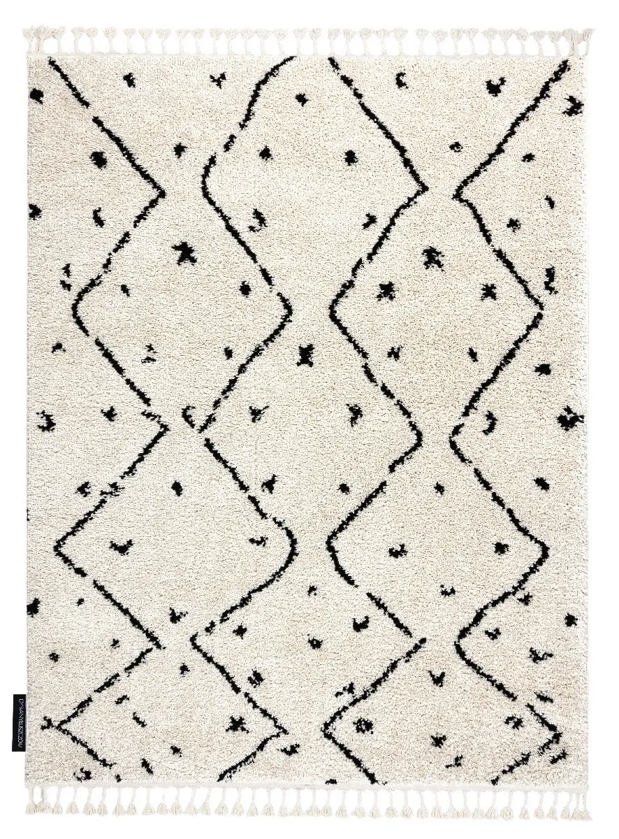 Dywany Łuszczów, Kusový koberec Berber Tetuan B751 cream, 120x170, bílá, ložnice