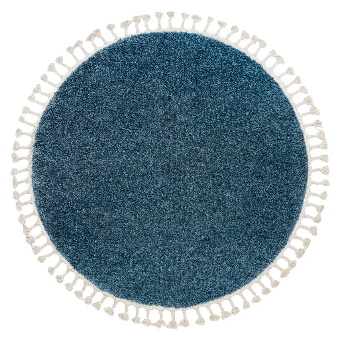 Dywany Łuszczów, Kusový koberec Berber 9000 blue kruh, 160x160 (průměr) kruh, modrá, ložnice