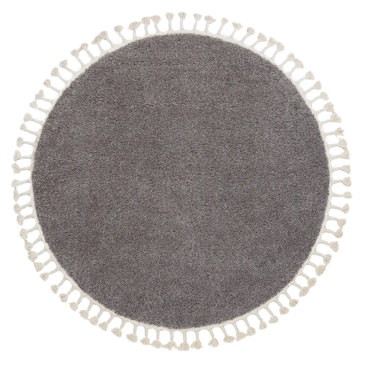 Dywany Łuszczów, Kusový koberec Berber 9000 brown kruh, 160x160 (průměr) kruh, hnědá, kancelář