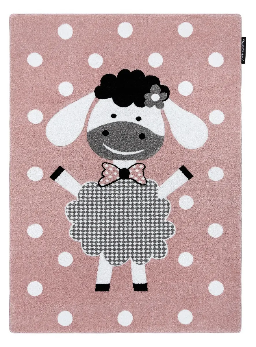 Dywany Łuszczów, Dětský kusový koberec Petit Dolly sheep pink, 160x220, růžová, dětský pokoj