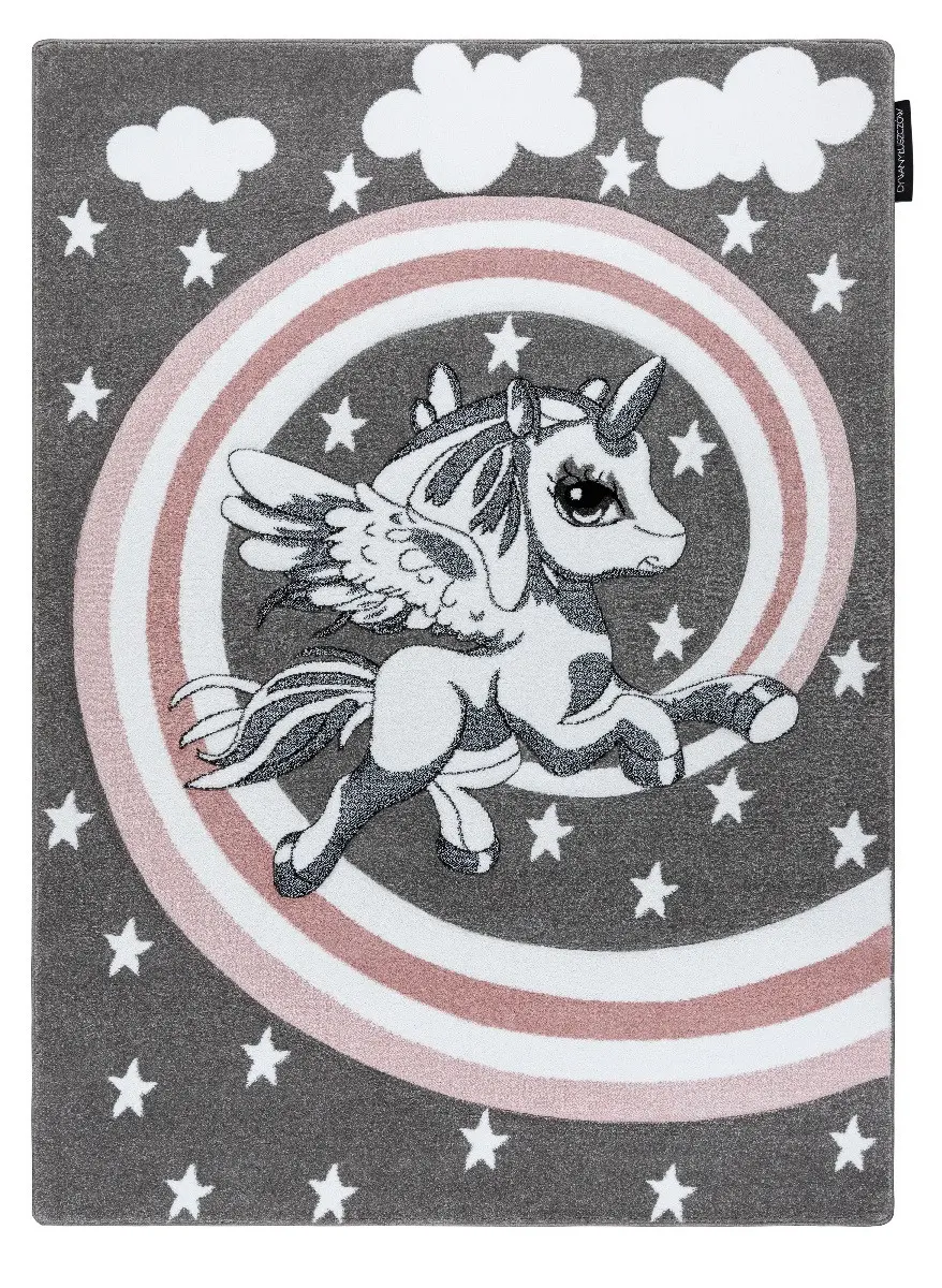 Dywany Łuszczów, Dětský kusový koberec Petit Pony grey, 160x220, šedá, dětský pokoj