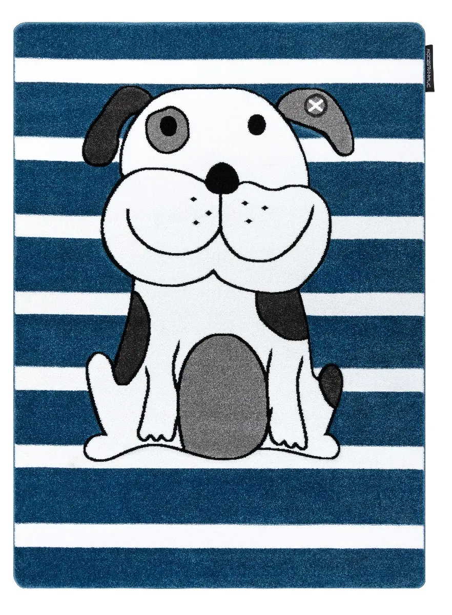 Dywany Łuszczów, Dětský kusový koberec Petit Puppy blue, 160x220, modrá, dětský pokoj