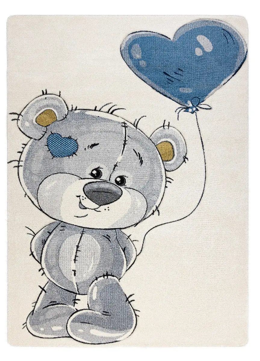 Dywany Łuszczów, Dětský kusový koberec Petit E1593 Teddy bear cream, 180x270, šedá, dětský pokoj