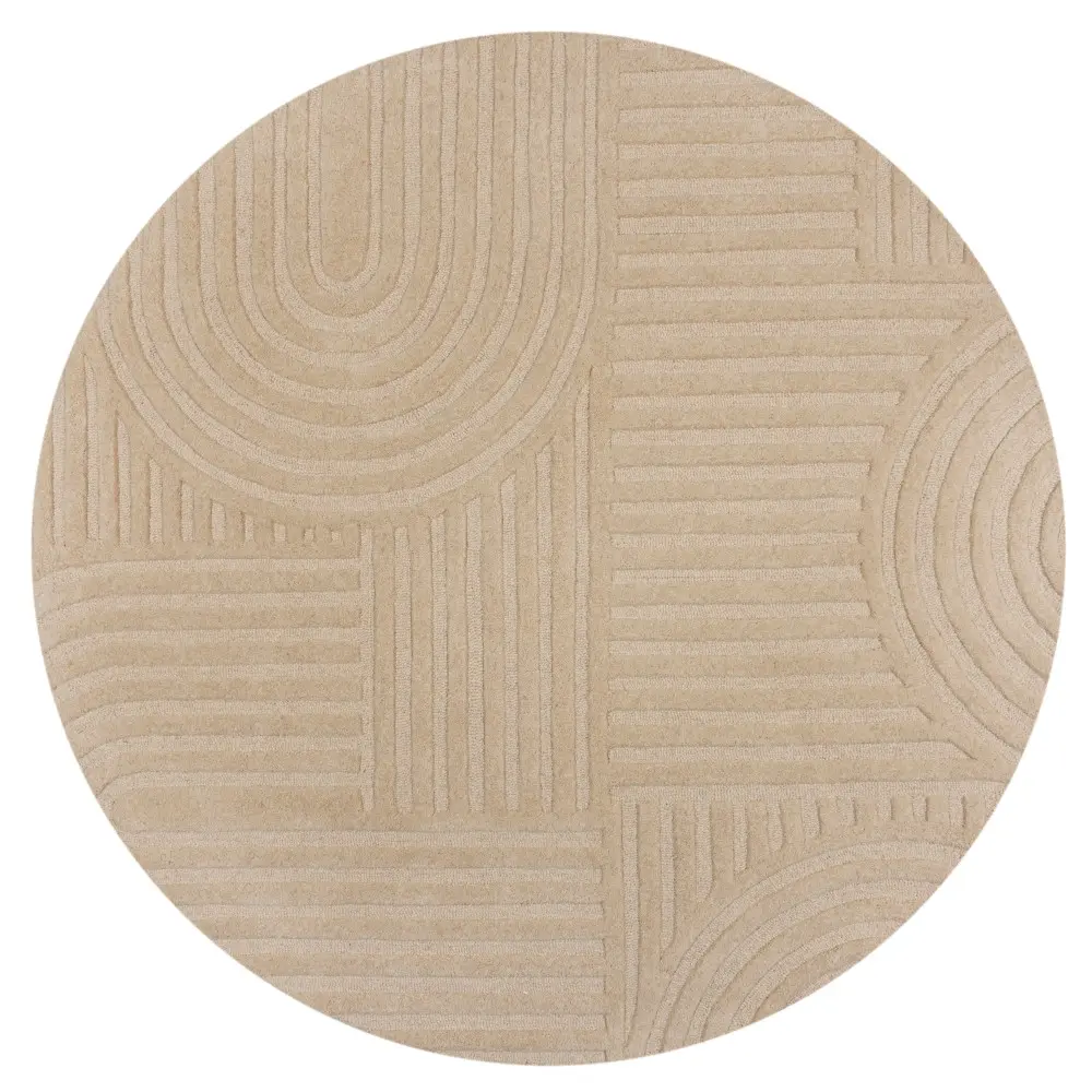 Kusový koberec Solace Zen Garden Natural kruh Kruh Ø 160 cm