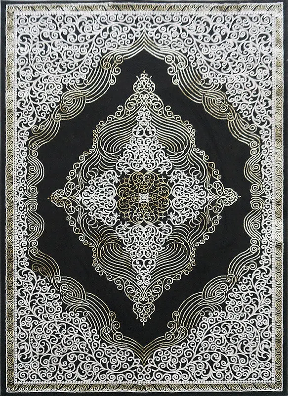 Berfin Dywany, Kusový koberec Elite 3935 Black Gold,