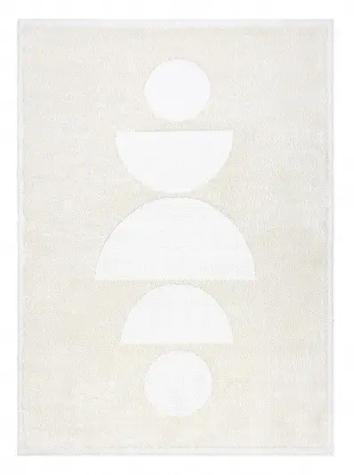 Dywany Łuszczów, Kusový koberec Mode 8598 geometric cream, 160x220, bílá, kancelář
