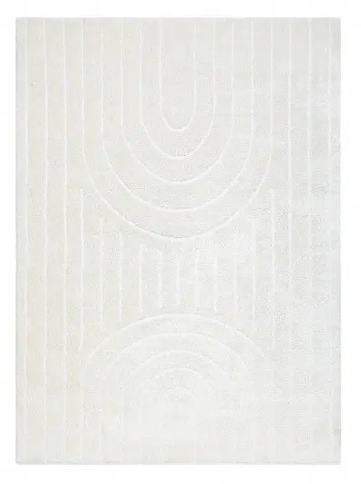 Dywany Łuszczów, Kusový koberec Mode 8494 geometric cream, 160x220, bílá, chodba / předsíň