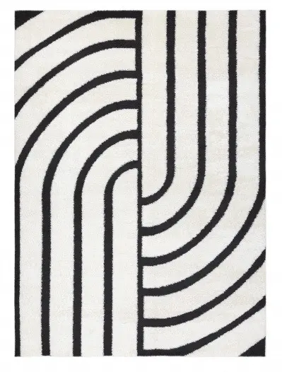 Dywany Łuszczów, Kusový koberec Mode 8631 geometric cream/black,