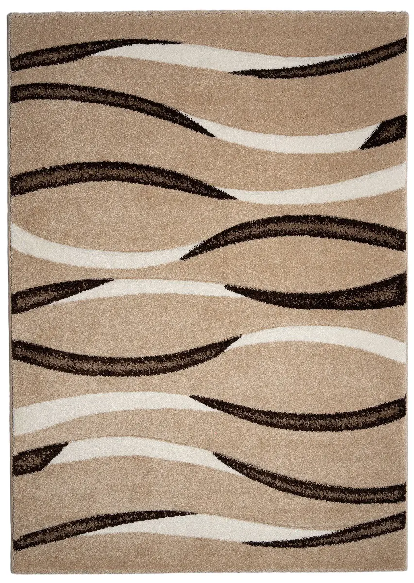 Spoltex, Kusový koberec Infinity New beige 6084, 80x150, béžová, obývací pokoj