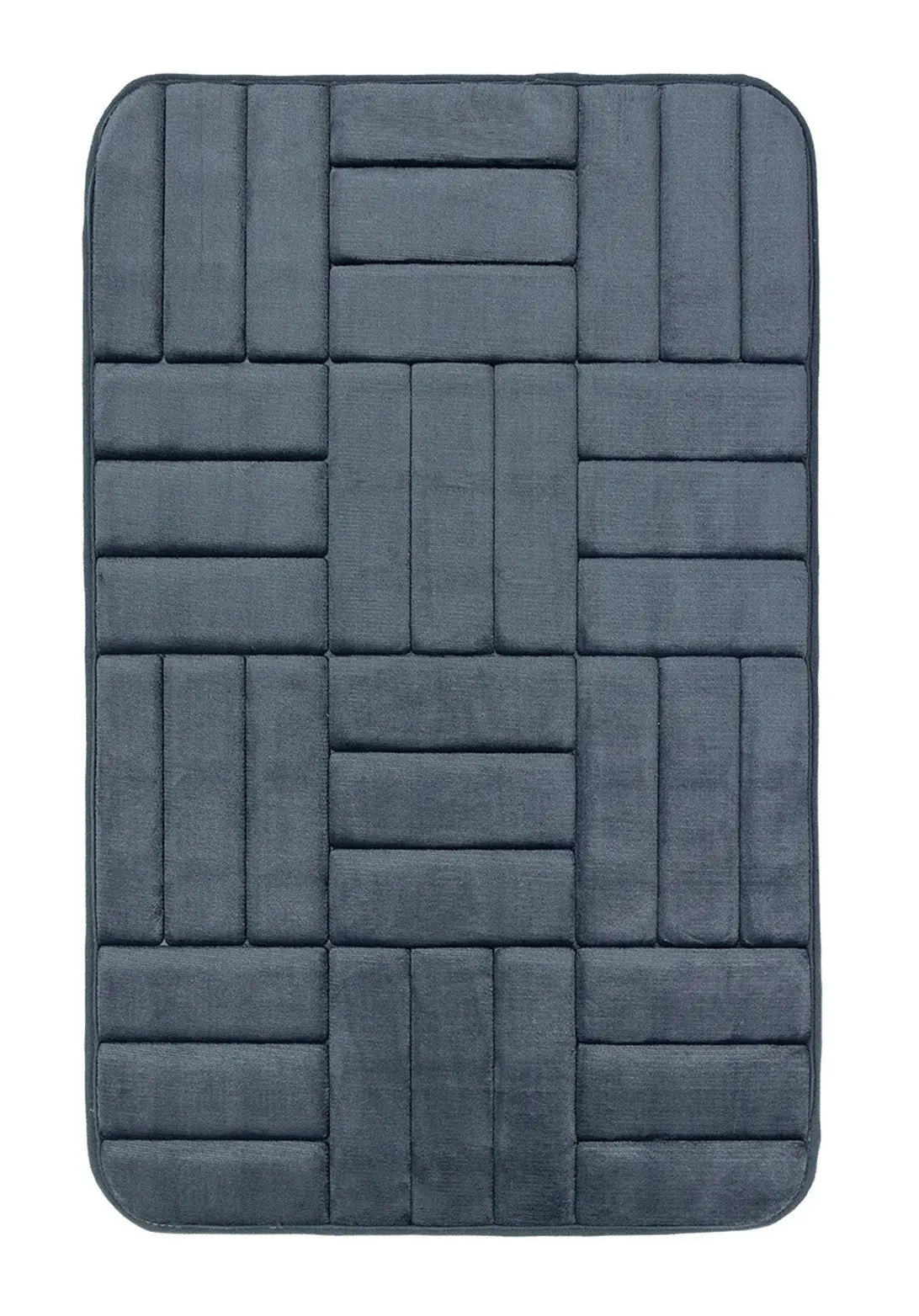 BO-MA, Protiskluzová koupelnová předložka 3D 667 dark grey, 50x80, šedá, koupelna