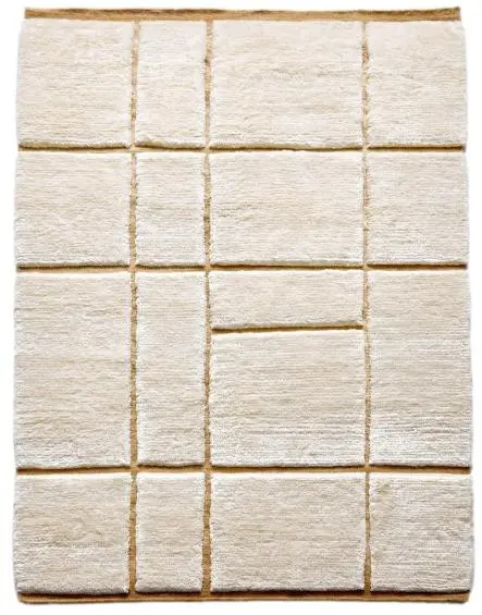 Diamond Carpets India, Ručně vázaný kusový koberec Radiant Mohair DESP P41 Mohair White,