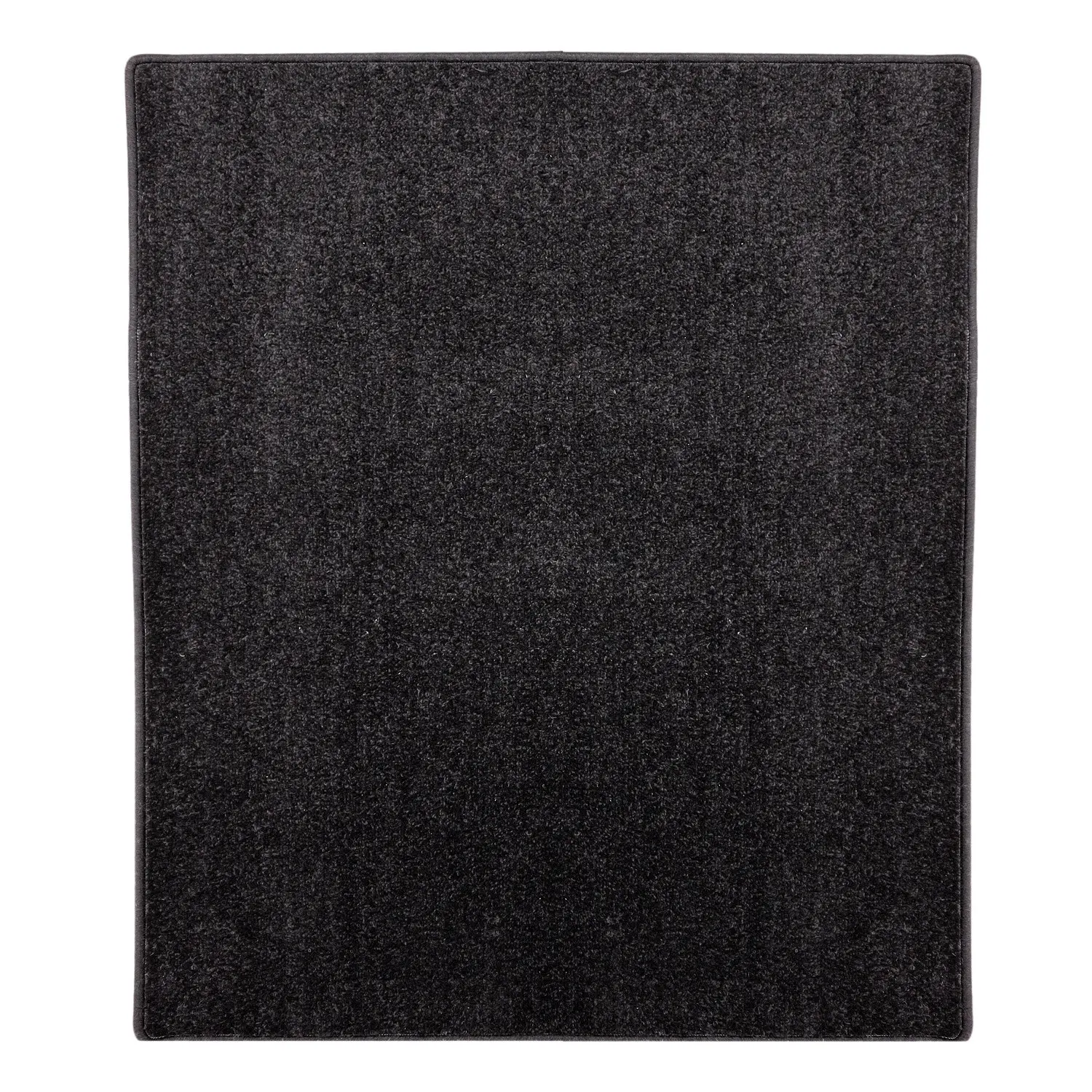Vopi, Kusový koberec Eton černý 78 čtverec, 150x150, černá, chodba / předsíň