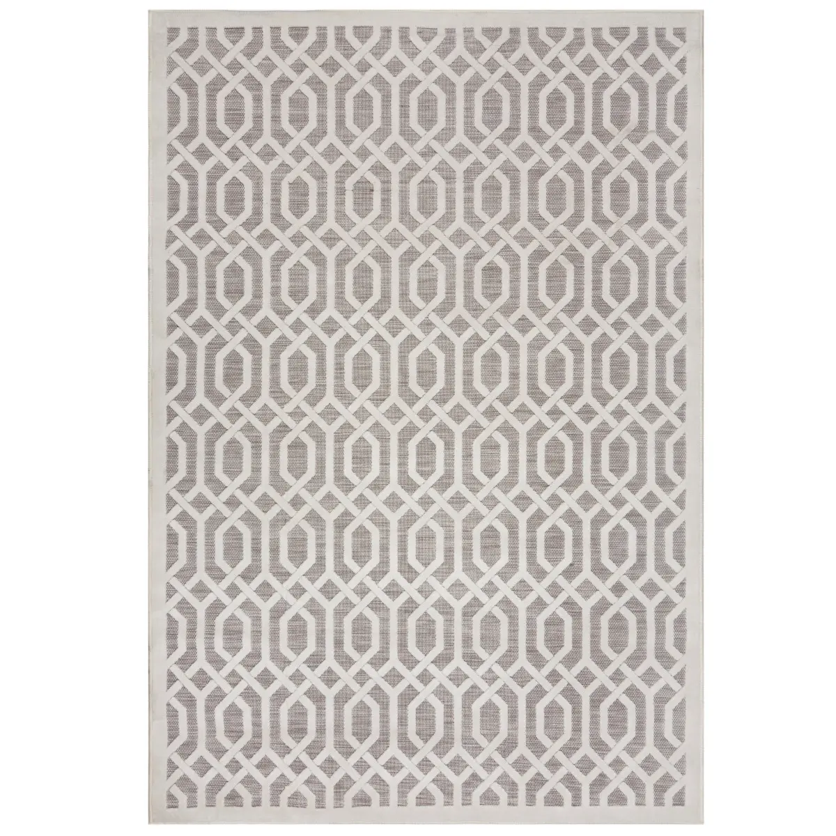 Flair Rugs, Kusový koberec Piatto Mataro Natural – na ven i na doma, 80x150, béžová, chodba / předsíň