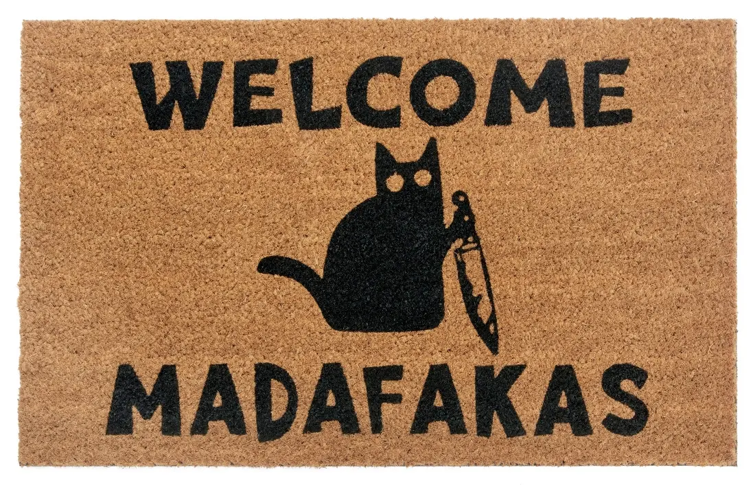 Rohožka Welcome madafakas 105668 - na ven i na doma 45x75 cm