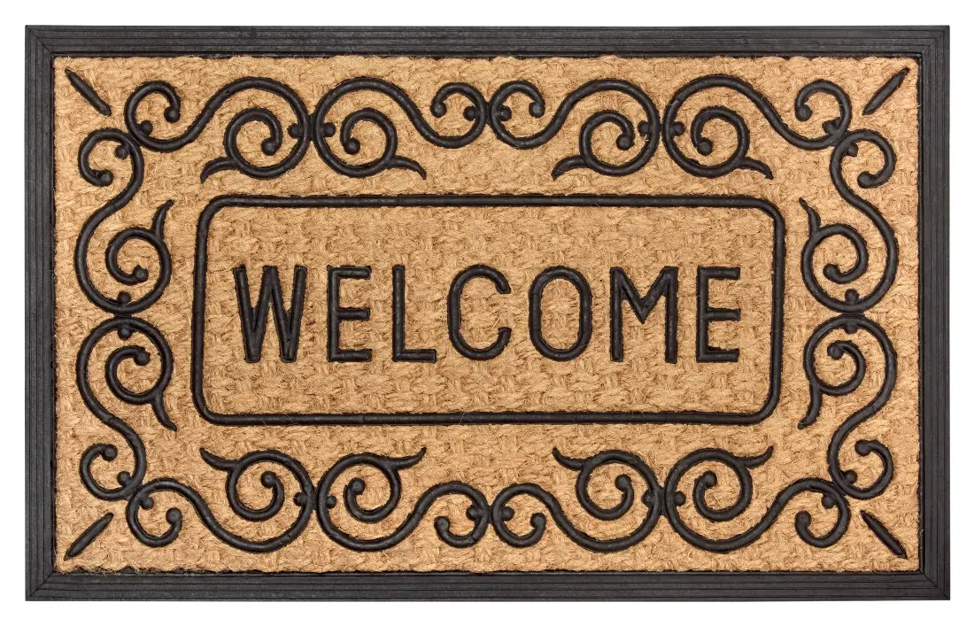 Hanse Home, Rohožka Welcome 105686 - na ven i na doma, 45x75, hnědá, chodba / předsíň