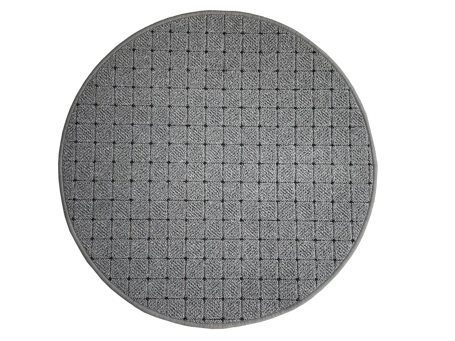 Vopi, Kusový koberec Udinese šedý kruh, 67x67 (průměr) kruh, šedá, chodba / předsíň