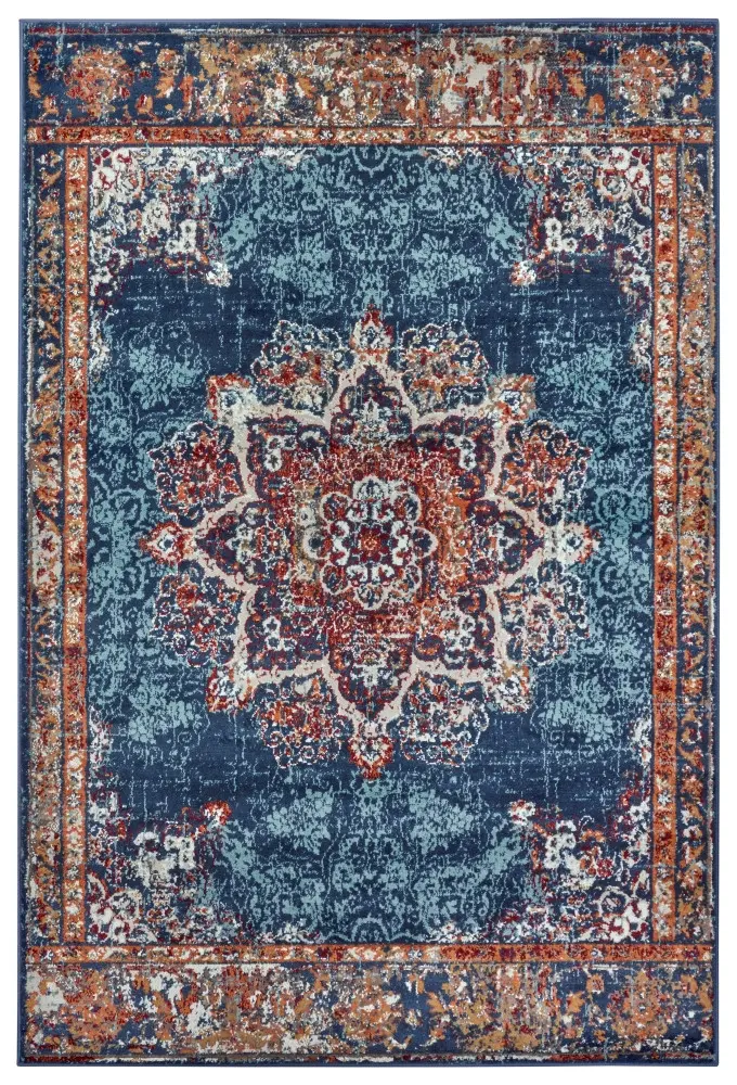 Hanse Home, Kusový koberec Luxor 105637 Maderno Blue Multicolor, 57x90, modrá, ložnice