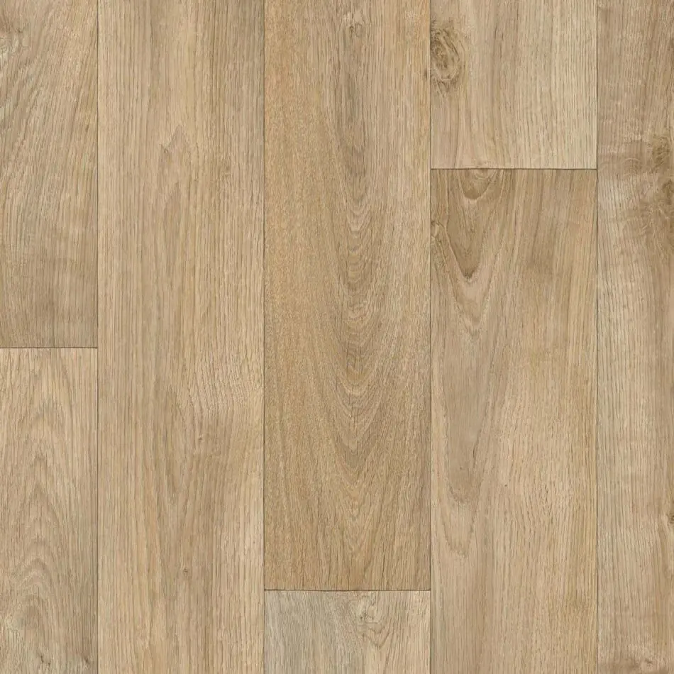Lentex, PVC podlaha - lino Flexar PUR 631-04, na míru, šíře 2m,4m, hnědá, bez podkladu, kancelář