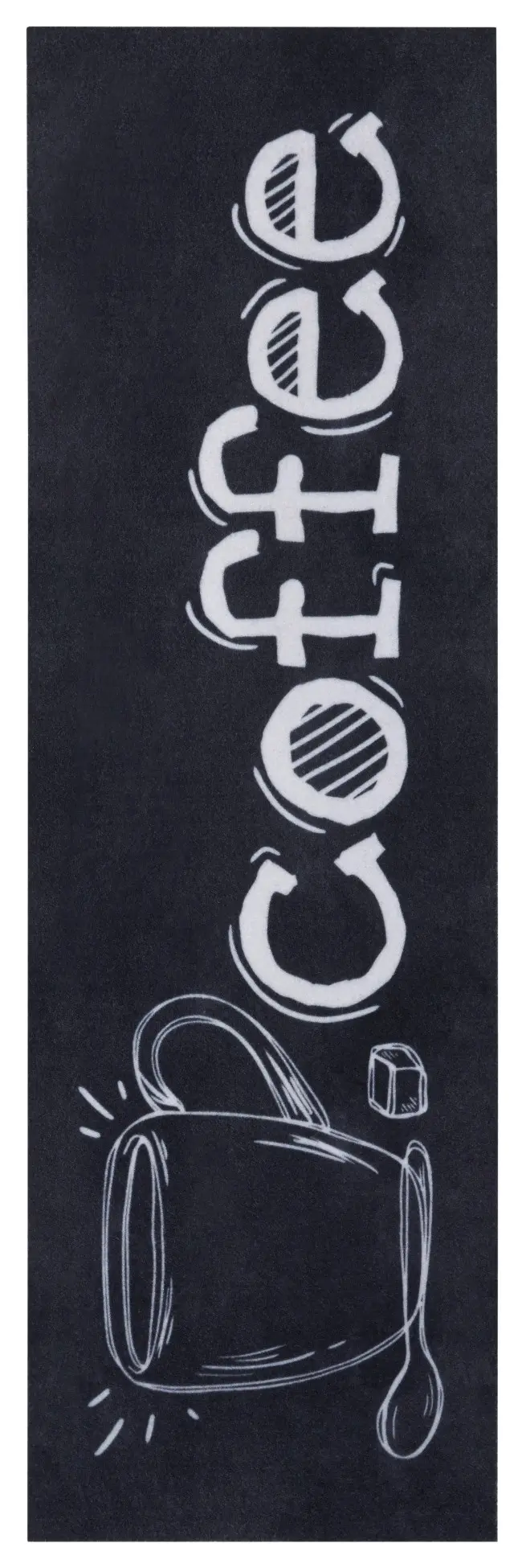 Běhoun Cook & Clean 105733 Black White 50x150 cm