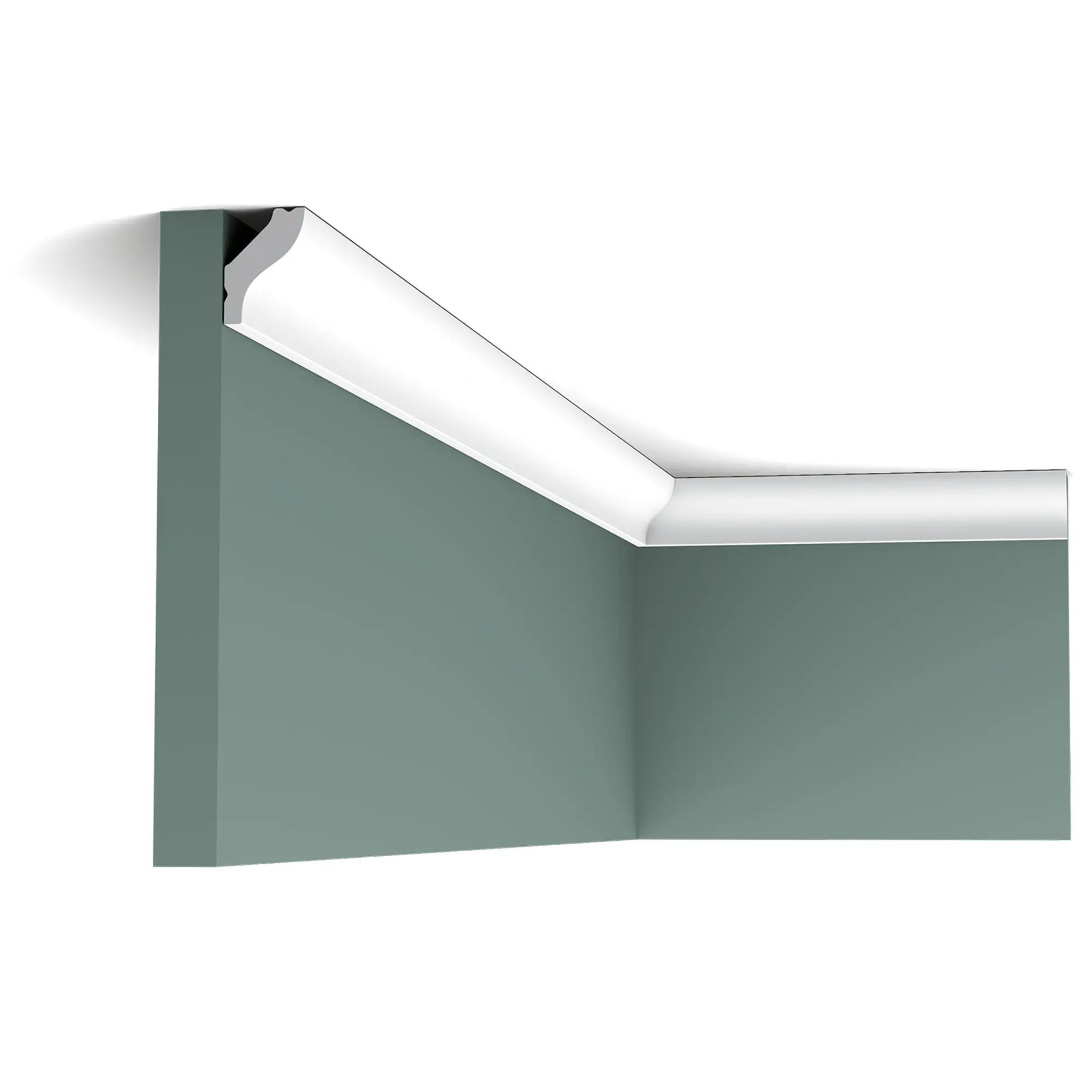 ORAC Decor, ORAC stropní lišta CB500 jednoduchá 2 m, 2000x25x18 mm, bílá