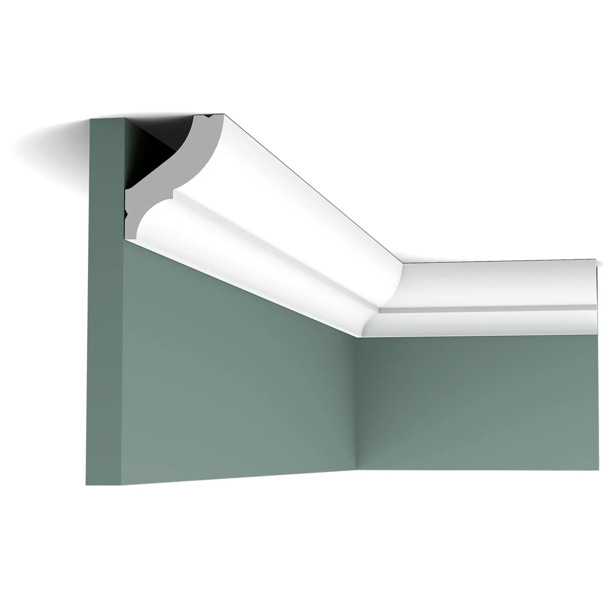 ORAC Decor, ORAC stropní lišta CB502 elegantní 2 m, 2000x59x49 mm, bílá