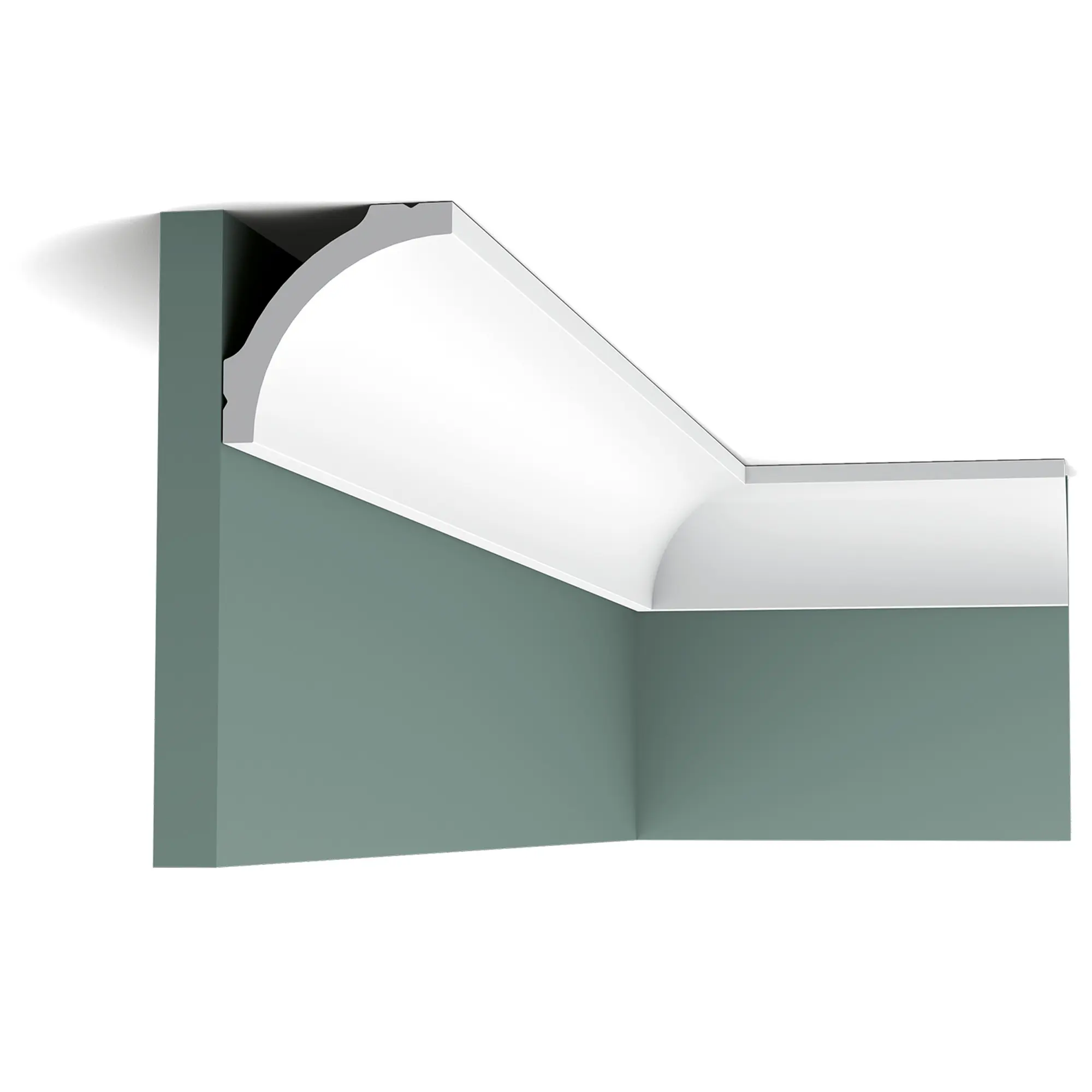 ORAC Decor, ORAC stropní lišta CB522 jednoduchá 2 m, 2000x67x67 mm, bílá