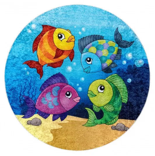 Dywany Łuszczów Dětský kusový koberec Junior Ocean 160x160 (průměr) kruh