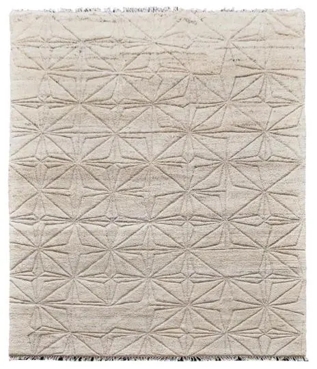 Diamond Carpets India, Ručně vázaný kusový koberec Michelangelo I DESP P105 (2), 140x200, bílá, ložnice