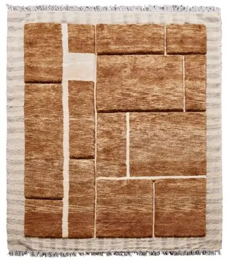 Diamond Carpets India, Ručně vázaný kusový koberec Filippo DESP P113 Brown Mix, 160x230, hnědá, ložnice