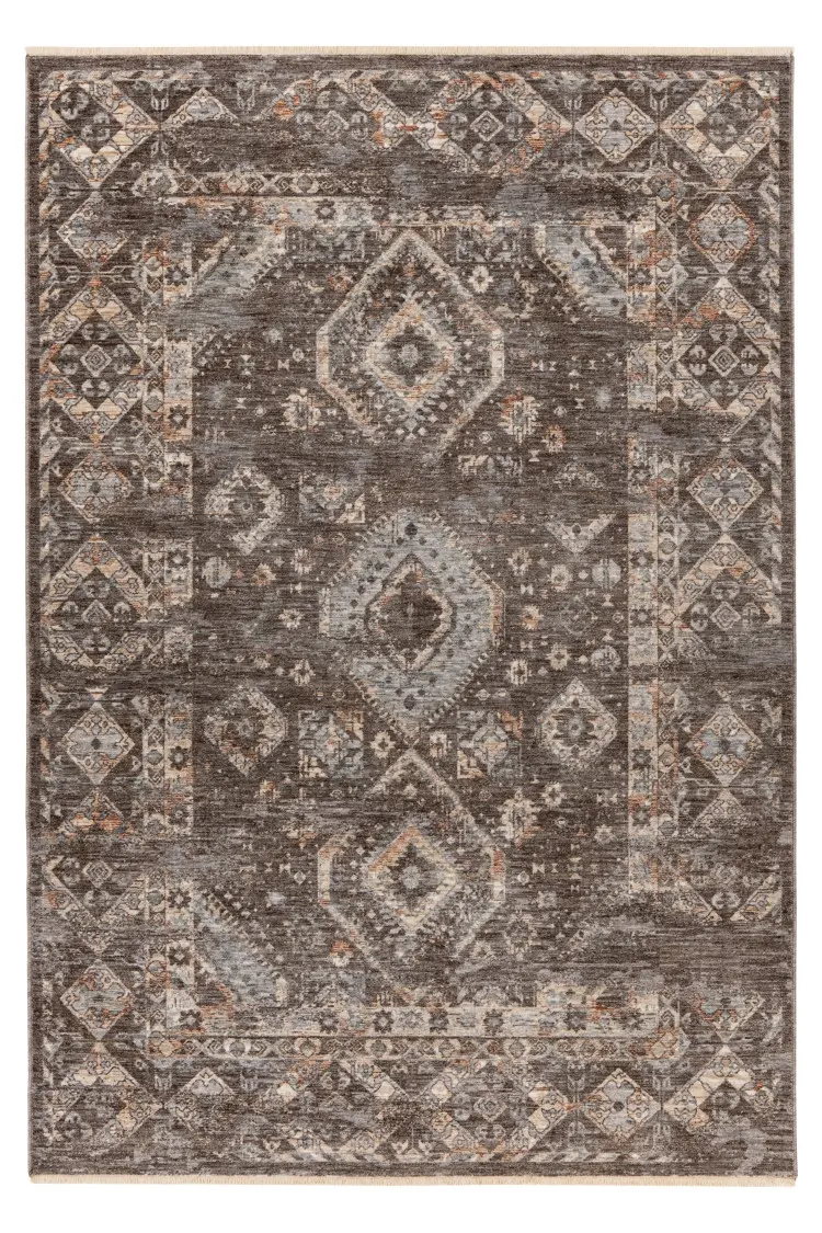 Obsession, Kusový koberec Laos 466 Taupe, 80x235, hnědá, chodba / předsíň