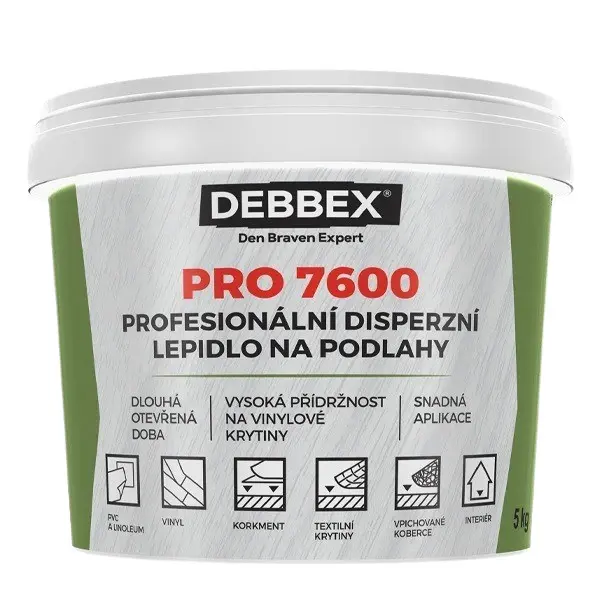 Den Braven Profesionální disperzní lepidlo na podlahy PRO 7600 14 kg - 14 kg