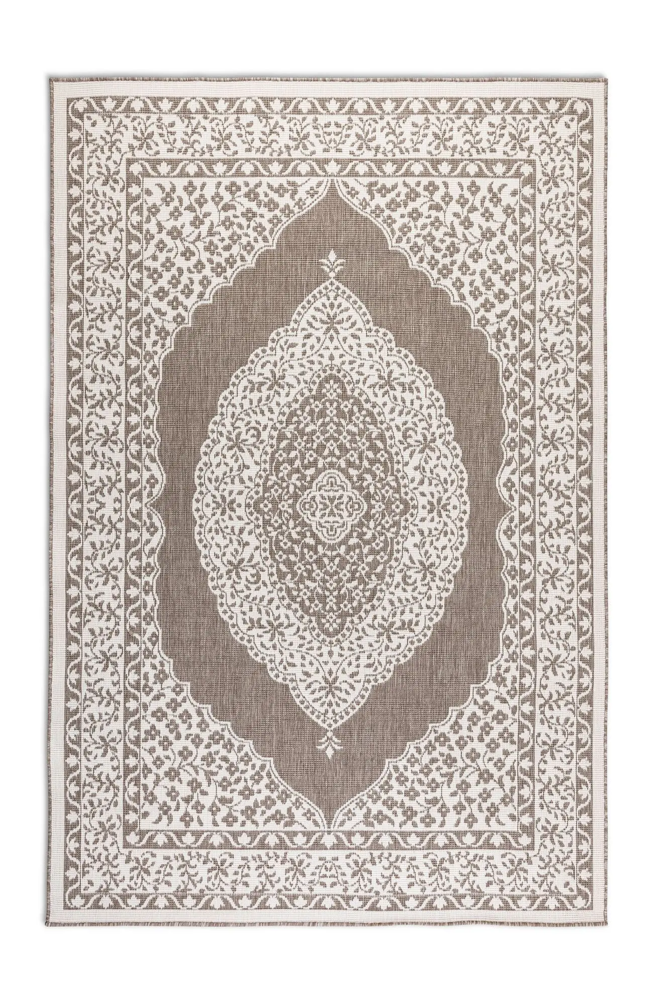 ELLE Decoration, Kusový koberec Gemini 106026 Linen z kolekce Elle – na ven i na doma, 120x170, béžová, chodba / předsíň