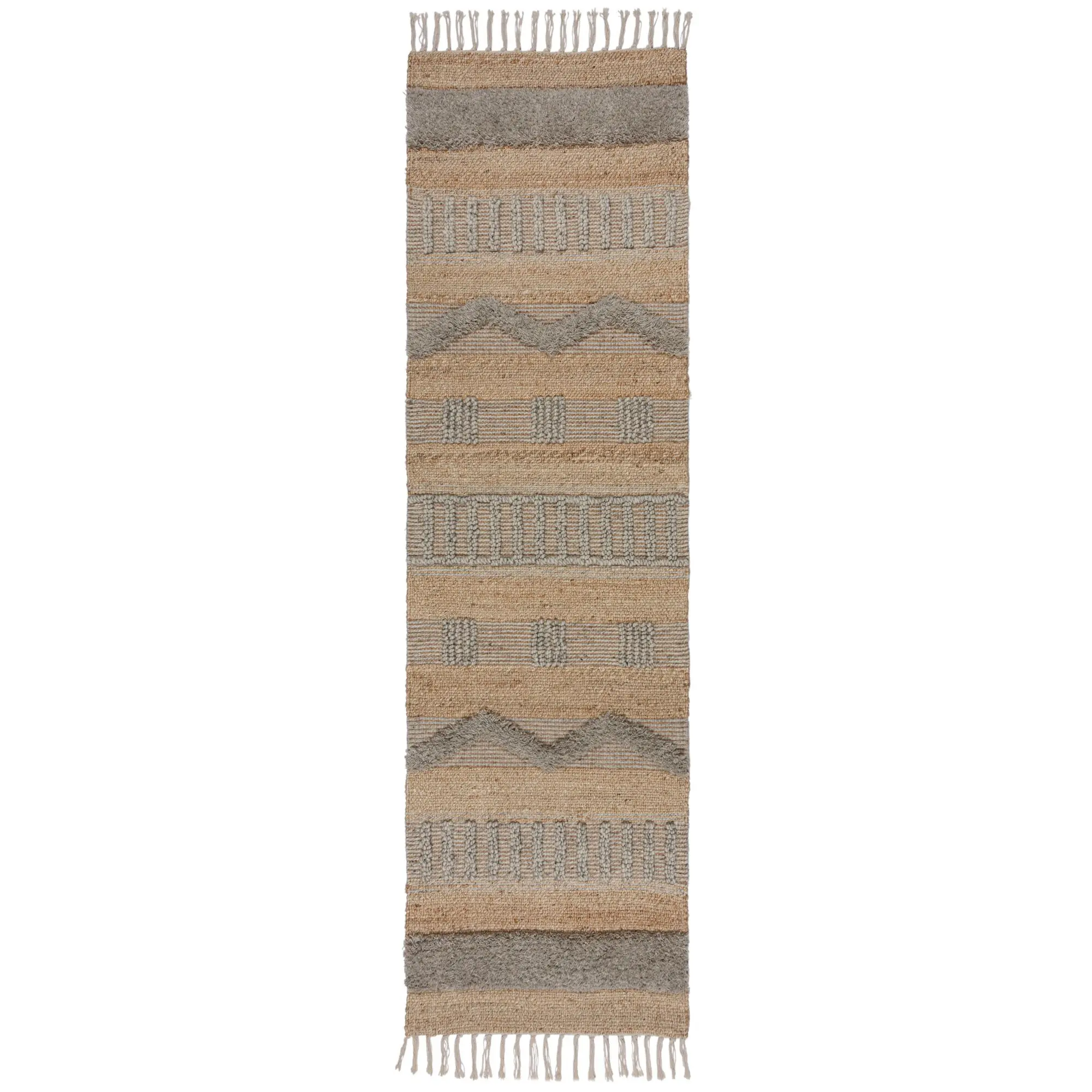 Běhoun Jubilant Medina Jute Natural/Grey 60x230 cm