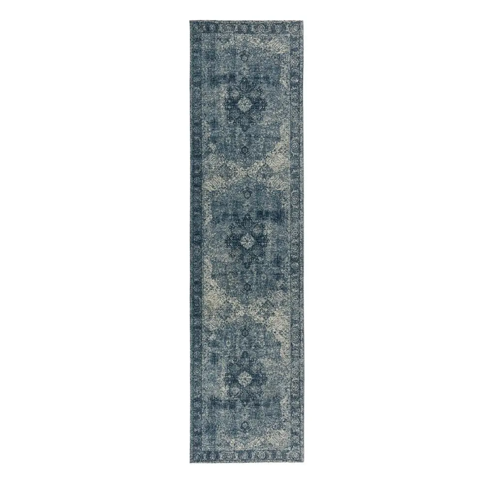 Běhoun Manhattan Antique Blue 60x230 cm